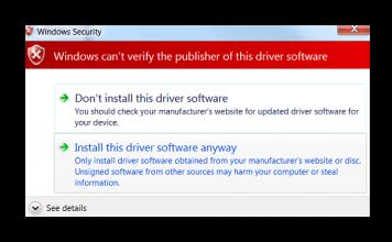 Az illesztőprogram digitális aláírásának ellenőrzésének letiltása a Windows rendszerben