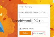 เครือข่าย Odnoklassniki: เข้าสู่ 