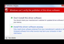 Отключение проверки цифровой подписи драйвера в Windows